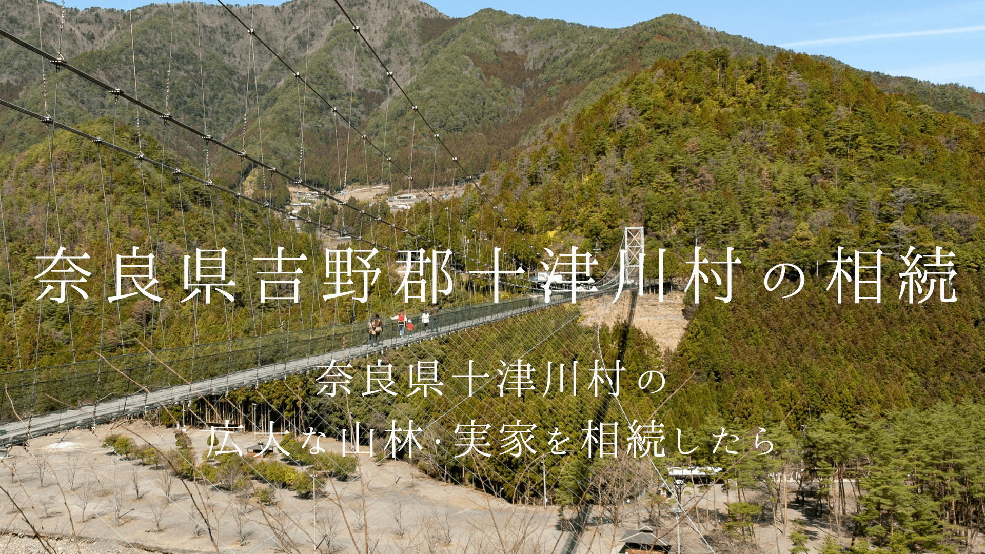 奈良県十津川村の広大な山林・実家を相続したら|遠方からも安心のオンライン対応と女性税理士のサポート